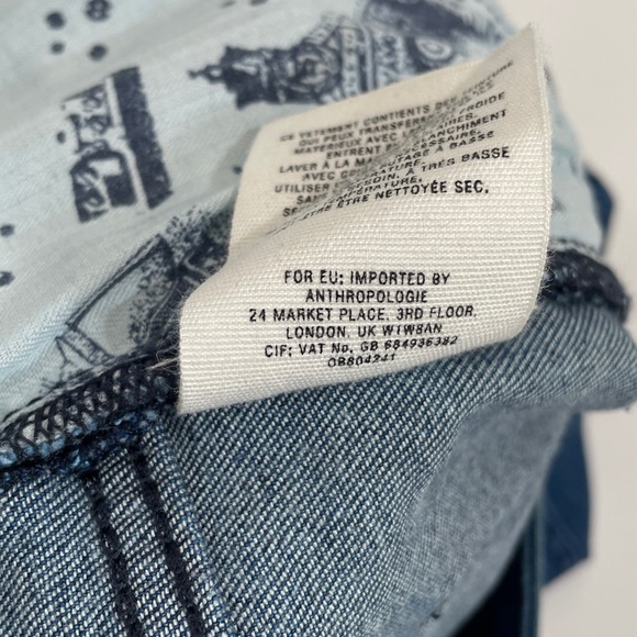 Anthropologie Pilcro Cropped Bootcut Jeans Size 31 High Rise - Picture 10 of 10